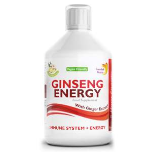 Swedish Nutra Ginseng Energy tekutý ženšen a zázvor 500 ml