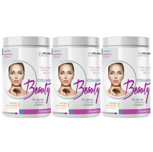 90-dňový program KolagenDrink Collagen Beauty trojzložkový (typ 1, 2 & 3) rybí hydrolyzovaný kolagén 3 x 330 g