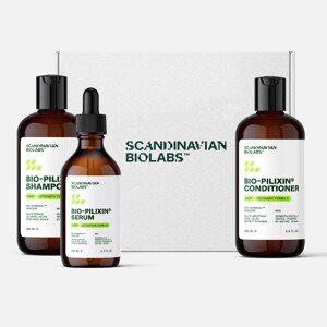 Scandinavian Biolabs® Bio-Pilixin® Hair Growth Routine pre mužov (šampón, kondicionér, sérum) 2x250 ml 1x100 ml