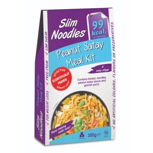 Slim Noodles Hotové jedlo s arašidovou omáčkou Satay a korením (99 kcal, 15,4 g sacharidov / 150 g)