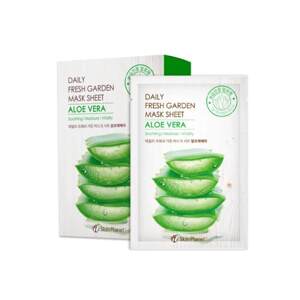 Skin Planet Denná pleťová maska ​​s aloe vera na upokojenie pleti (10 x 25 g)