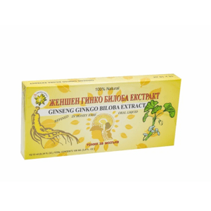 Harbin Yekong Ženšenový extrakt s ginkgom biloba 10 x 10 ml