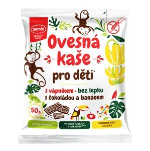 Semix Ovsená kaša pre deti s čokoládou a banánom bez lepku 50 g