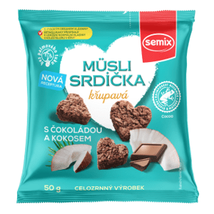 Semix Müsli srdiečka s čokoládou a kokosom 50 g