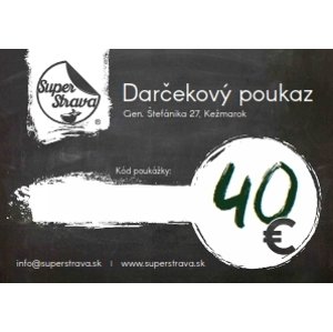 Superstrava Darčekový poukaz v hodnote 40€