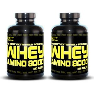 Best Nutrition 1+1 Zadarmo: Amino Whey 8000, 250 kapsúl