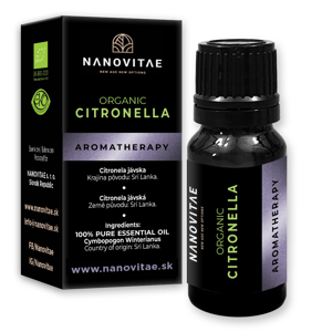 NANOVITAE Citronella Java esenciálny olej – ORGANIC quality 10ml