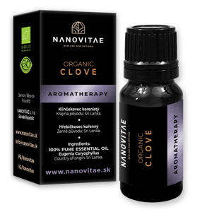 NANOVITAE Klinček esenciálny olej – ORGANIC quality 10ml