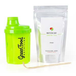 Matcha Day balík shaker zelený čaj - BIO Jimen 50 g (ALU sáčok)